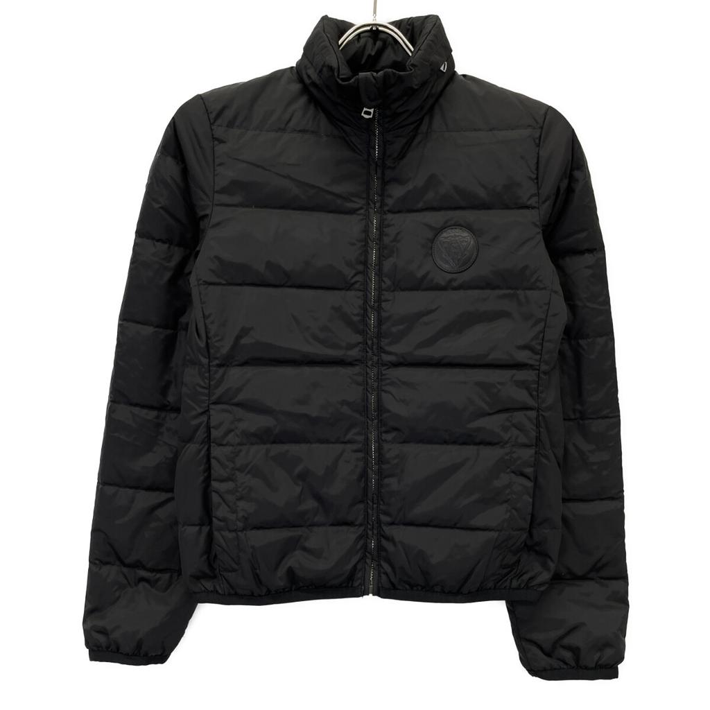 Gucci 429854 16 Years Black Leather Logo Patch Down Jacket Jacket 36 blackUsed