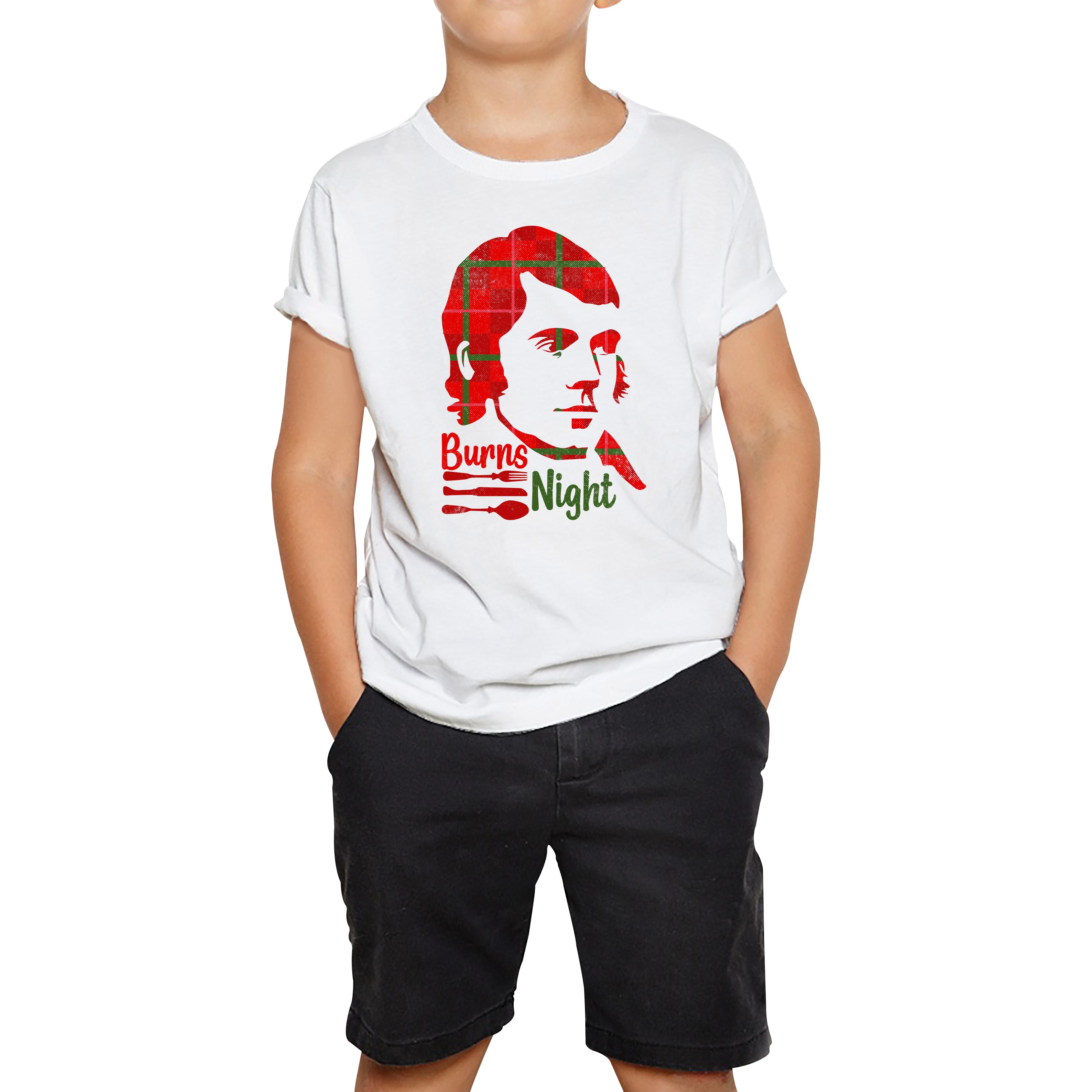 

Burns Night Robert Burns Rabbie Burns Bard Life Scottish Poet Kids Tee 150