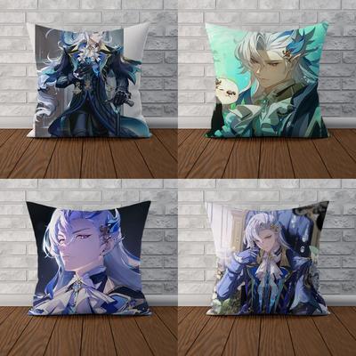 Fall Pillow Cover 40x40 Neuvillette Genshin Impact Decorative Pillowcase Decor 40x40 Pillowcases for Pillows 45x45 Sofa Cushions