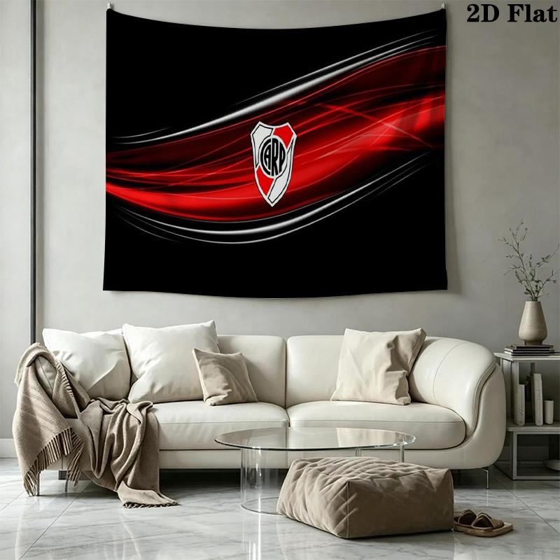 River Plate Wall Tapestry Aesthetic Wall Hanging Printed Fabric Blanket Decorative Tapestries for Bedroom Living Room Home Decor