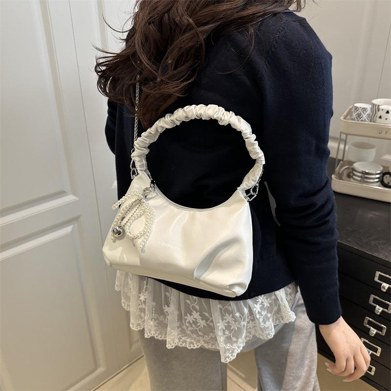 Soft Leather Portable Pleated Cloud Bag Women's New Textured Messenger Bag Versatile Women's Bag Shoulder Bag