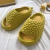 Ins Durian Thick-soled Slippers Women's New Summer Wear Non-slip Indoor Home Soft Bottom Cool Slippers Men