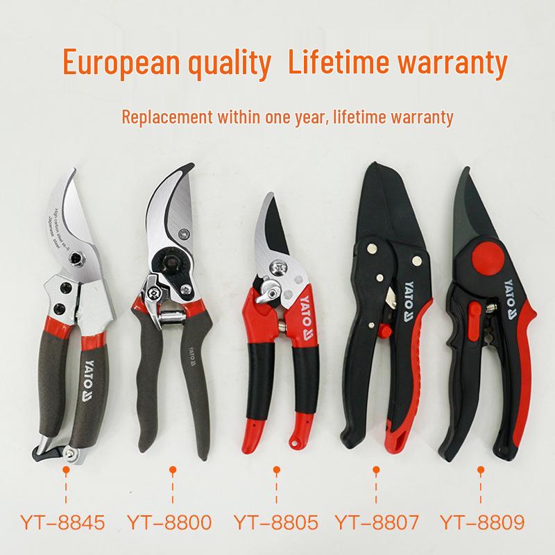 YATO Garden Shears for Pruning, Grafting, and Cutting Thick Branches
