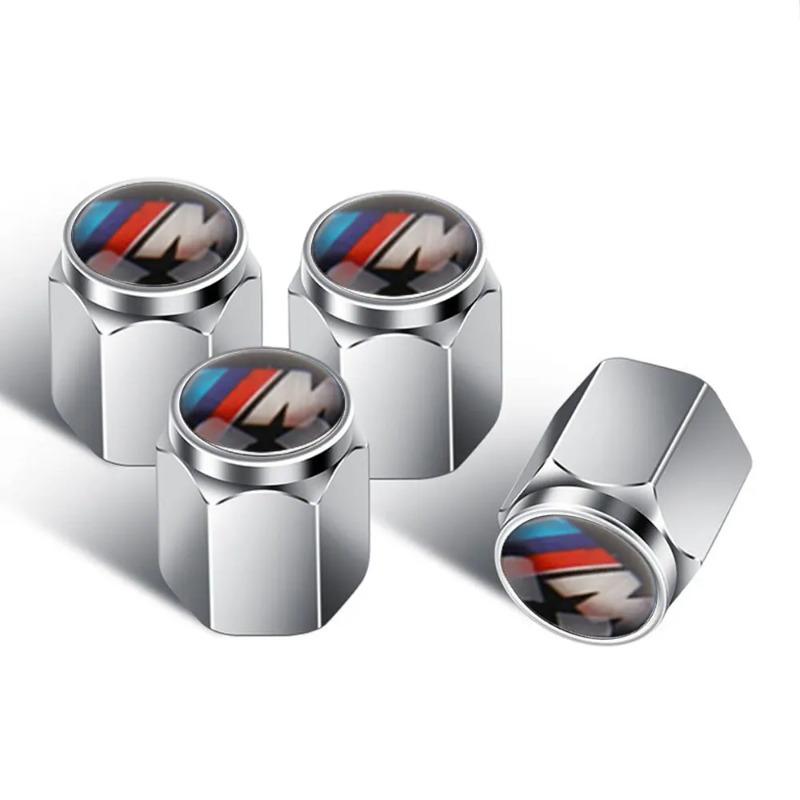 4 Pcs Wheels Rims Stem Air Tires Truck Bicycle Car Cover Tire Valve Caps Dust Caps for BMW M E60 E46 E90 F30 F10 G30 G20 F48 G22