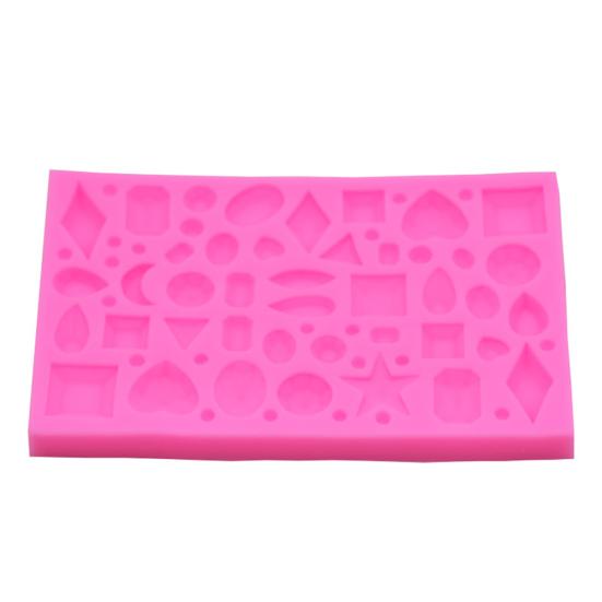 Edelsten Diamantform Fondantform Silikonkake DIY Sjokolade Godteri Bakeverktøy