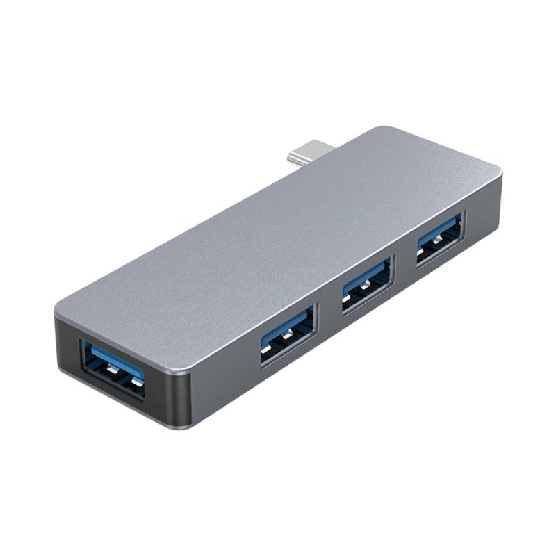 4 In 1 USB3.0 Hubs With Fast Speed Data Transfer And Aluminum Alloy Housing For Laptop Desktop PC Offices Use