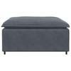 Modular Sofa Footstool Module Dark Grey 100x100x48 Cm
