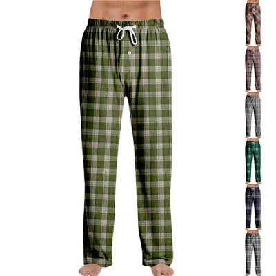 Stripe Pajama Pants Sleepwear Casual Drawstring Elastic Waist Pants Comfy Straight Yoga Loose Trousers