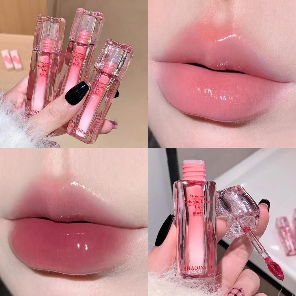 SHAQINUO High Shine Glossy Lip Glaze Plumping Mirror-like Finish Lip Gloss Non-Drying For Different Occasion