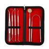 Stainless Steel Dental Tool Set - Mouth Mirror & Tartar Cleaning Care Tools
