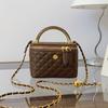 Hand Carry Fashion Box Bag, New High-end Diamond Shoulder Bag, Trendy Versatile Messenger Women's Bag