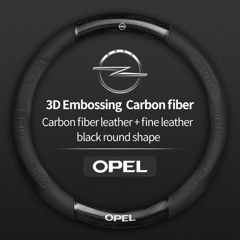 

Car Carbon fiber Suede Leather Steering Wheel Cover For Opel OPCline ASTRA CORSA INSIGNIA MOKKA VECTRA GTC Tigra Accessories