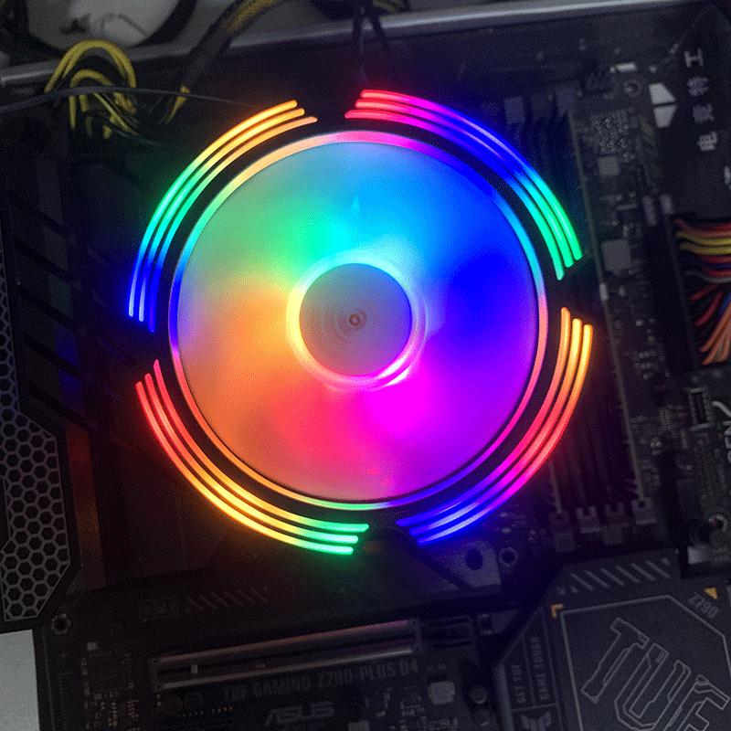 Adegrees B8 120MM CPU Air Cooler 4PIN PWM RGB PC Radiator Fan for Intel 2011 1700 1200 1150 1155 1156 X79 X99 AM3 AM4 Ventilador