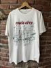 Vintage 80s 90s Paris France Tourist Art Tee Shirt L Distressed