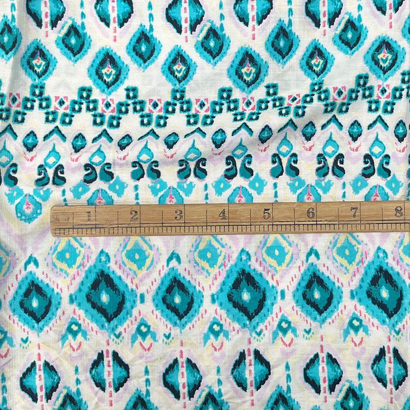 By Meter 1 meter X 1.4 meter Digital Print Viscose Fabric Rayon Material For Dress Robe