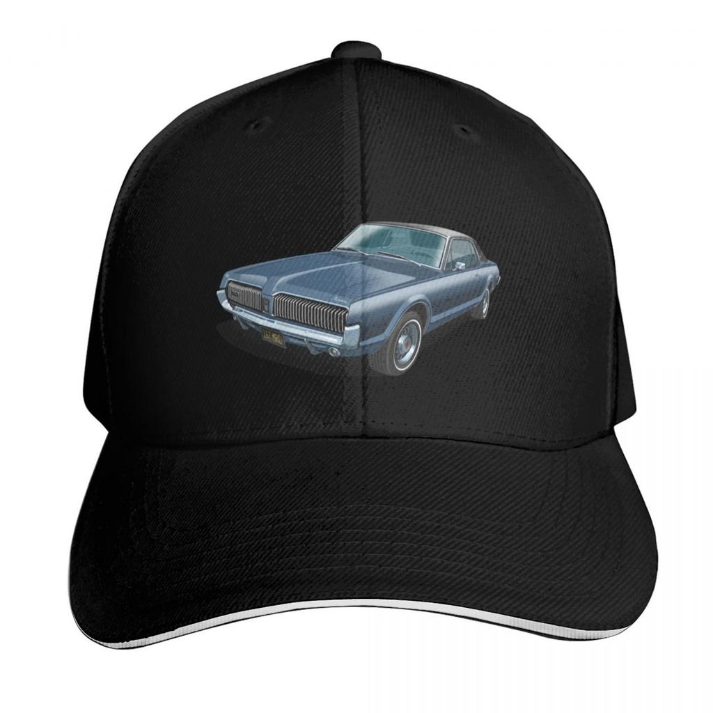 Mercury Cougar in caspian blue Baseball Cap luxury Women cap Funny hats Sunscreen Military Cap Unisex Womens Hats Unisexs