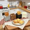 3Pcs Creative Mini Breakfast Bread Machine Set Miniature Food Toy Kitchen Scene Model Small Dollhouse Accessories
