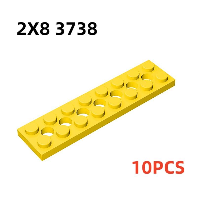 32001 3709 3738 Plate 2x6 2x4 2x8 with Holes Bricks Toys For Technical Buildings Blocks Toys For Children Gift 43857 DIY MOC