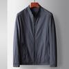 Primavera y Otoño Nueva Versión con Cuello Alto Microelástico Top Joven y de Edad Media Chaqueta Fina de Lujo Ligero de Negocios y Ocio