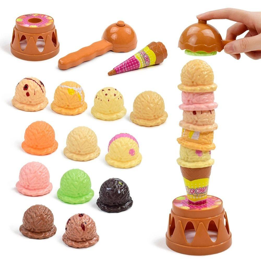 Dessert Ice Cream Games Toy Balancing Ice Cream Stack Up Balancing Toy  Pretend Play