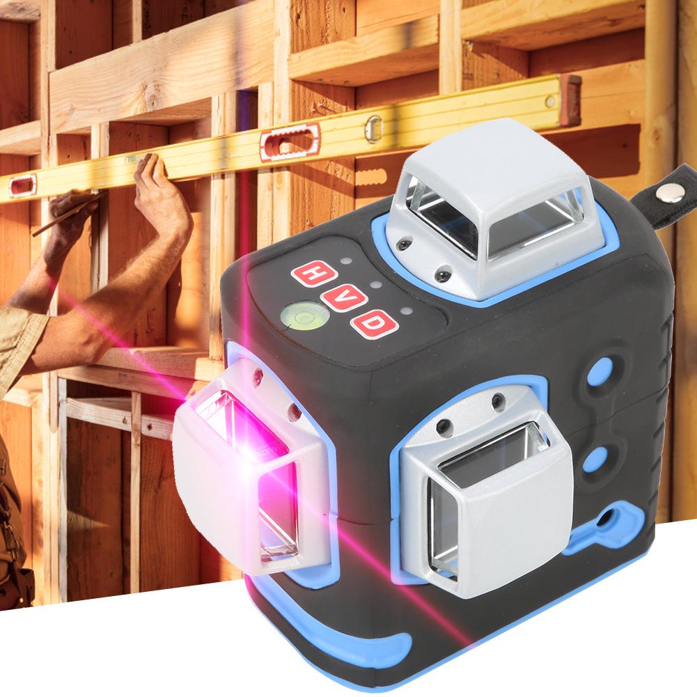 Electronic Self Leveling 3D Red Beam Leveler Cross Line Alignment Line Leveling Instrument