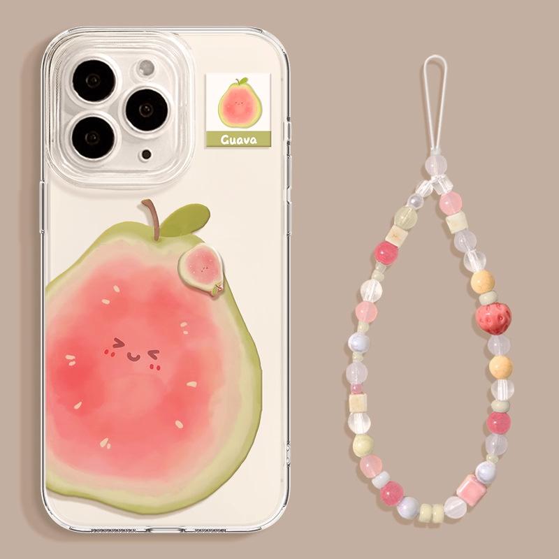 Apple 17 Mobile Phone Case Iphone16promax New 13 Transparent Tpu Summer 14 Cartoon Fruit 12 Guava 11