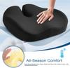 Seat Cushion for Office Chair for Wide Hip & Thigh with Firm Support, Thickened Memory Foam Sciatica Pain Relief Pillow