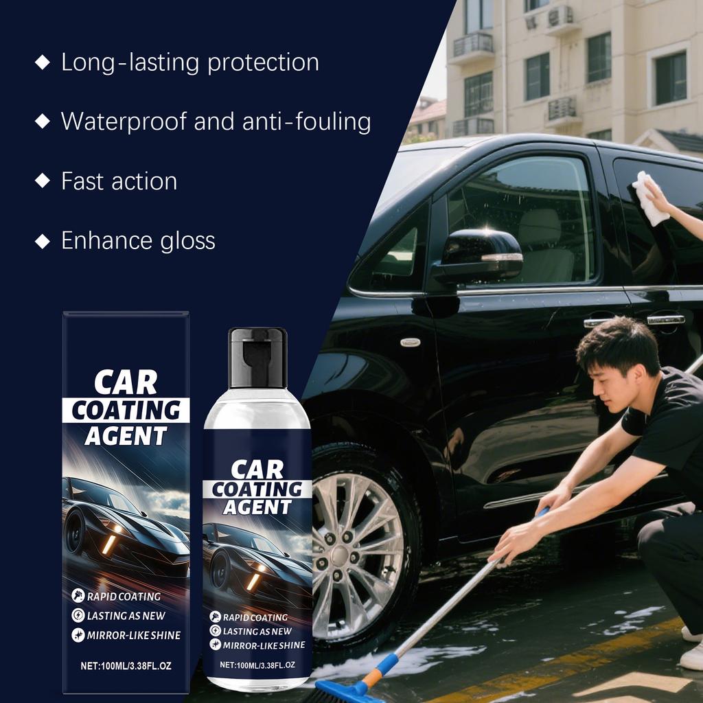 Automobil-Beschichtungsmittel, Sanfter Reiniger für Autolack, Glanzauffrischer und Pflegebeschichtungsmittel 100ML