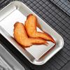 2PCS/SET Wear-resistant Stainless Steel Tray Rustproof Seafood Plate Shallow Tray  Restaurant Use