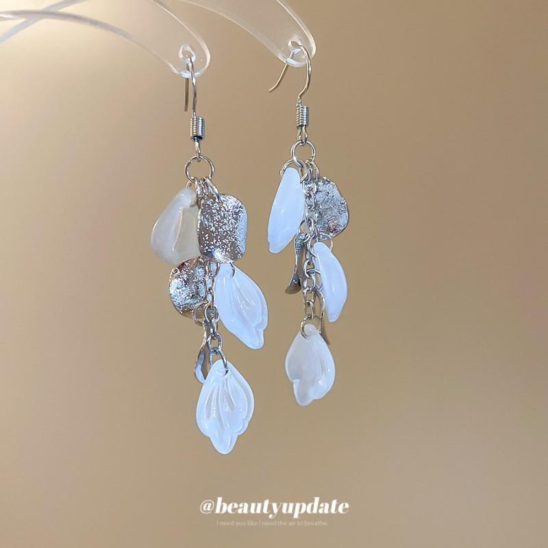 Seaside Vacation Style Shell Disc Long Fringed Earrings Niche Design Earrings Earrings Light Luxury High-end Women