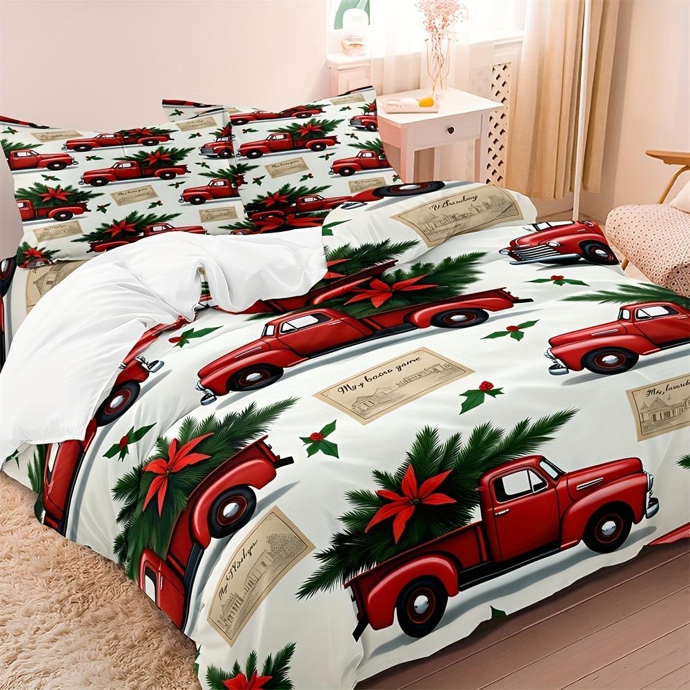 MERRY Christmas Bedding Set 3D Printed Duvet Cover Set Soft Single Double Size Bed Set 2026 Christmas Tree Home Decorations