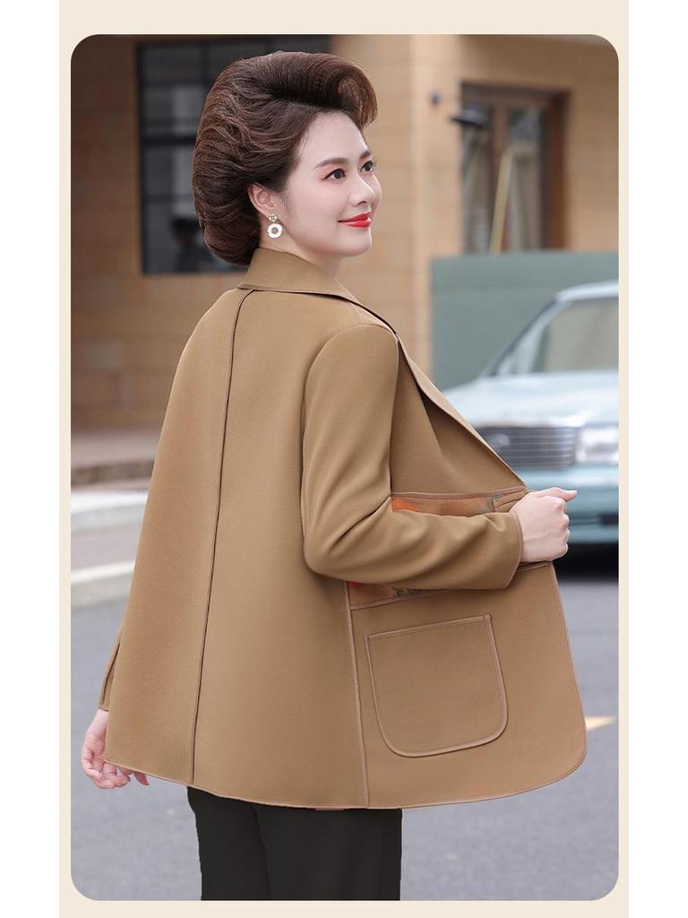 2025 Autumn National Style Jacket: Fashionable, Age-Reducing Suit for Middle-Aged & Elderly Women