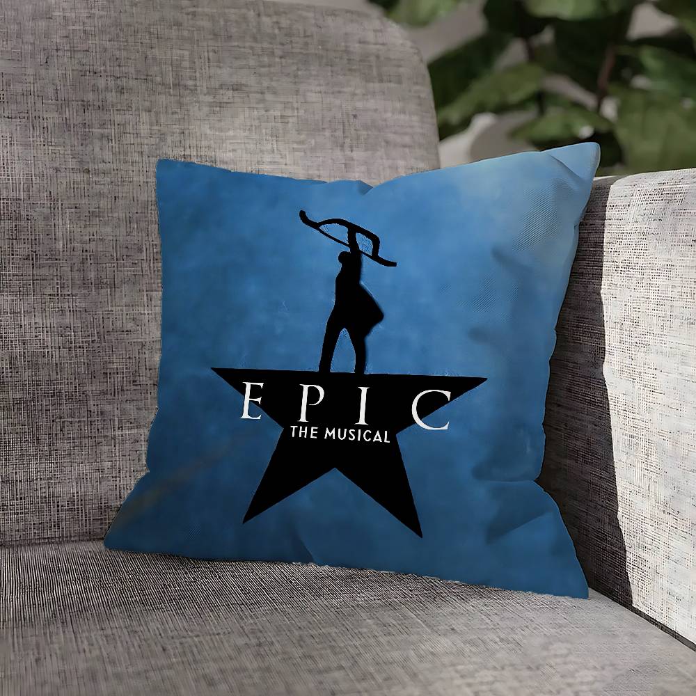 E-Epic The Musical Pillow Case For Sofa Decor Car Office Room Printing Cushion Cover Decorations and Protector