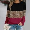 Round neck long sleeved printed elegant casual streetwear