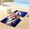 Said El Mala Print Beach Towel, Large Soft Quick Dry Towel for Beach Camping Swimming