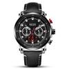 Fashion Hollow Shell Multifunctional Timing Sports Quartz Waterproof Men'S Watch 2085G