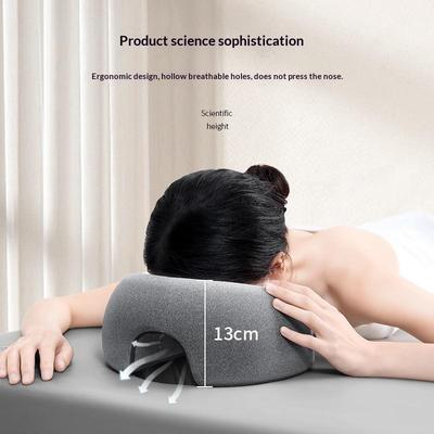 Almohada Boca Abajo Ergonómica de Espuma Viscoelástica Transpirable Proporciona Soporte Integral para Masaje Facial y Cervical
