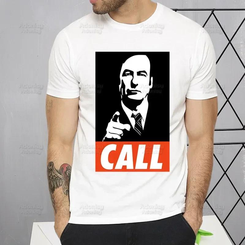 Better Call Saul Funny T Shirt Men New Casual Short Sleeve TV Series Breaking Tshirt Homme Manga Unisex T-shirt Tees