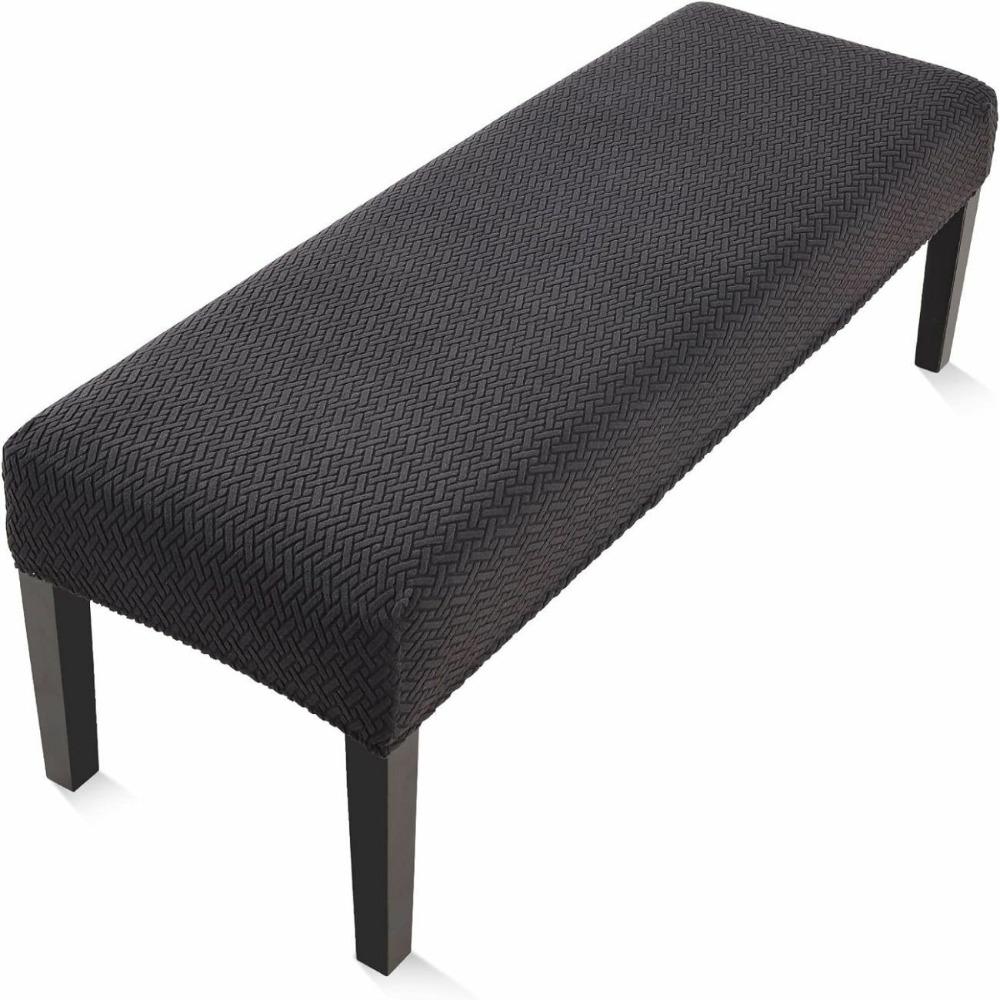 Long Grid Jacquard Household Dust-proof Bench Cover Stretch All-inclusive Piano Stool Covers for Home Decor Leisure Bench Cover