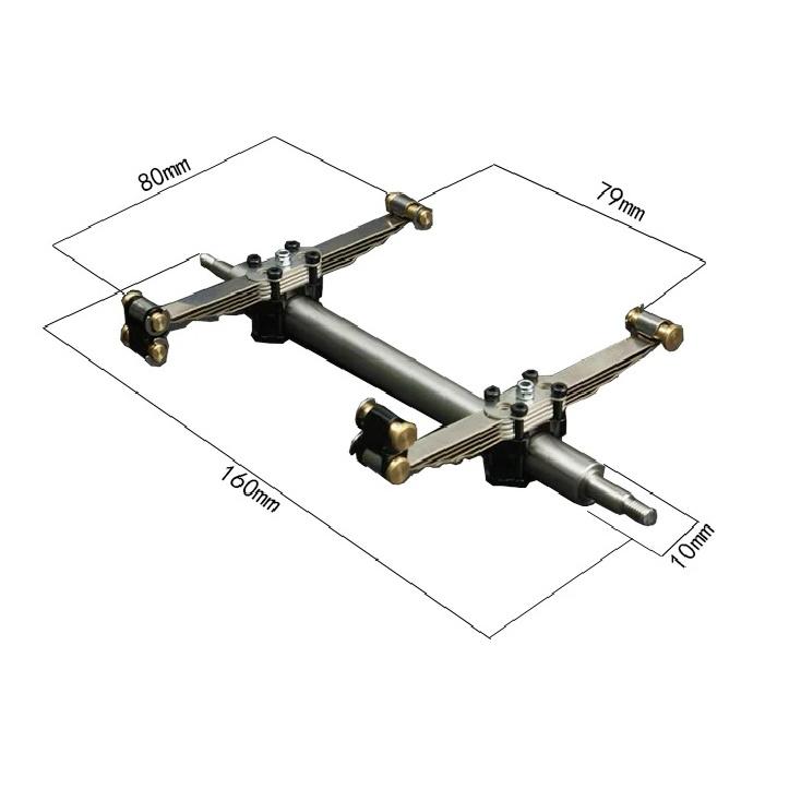 LESU 1/14 Tamiya Truck Engineering Semi-trailer Small Wheel Suspension