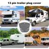 Wohnmobil Steckerabdeckung Steckerhalter 13-polig Anhängersteckerabdeckung Anhängeranschluss Schutz Anhängerkabelbaum Steckerschutz für Adapter