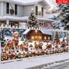 Courtyard Fence, Terrace Wall, Christmas Party Decoration