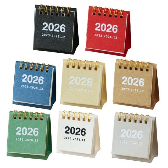 2 Stück Mini-Tischkalender Okt. 2025-Dezember. 2026 14 Monatsplaner Desktop Klein Stehend Umblätterkalender mit Doppelbindung für Home Office