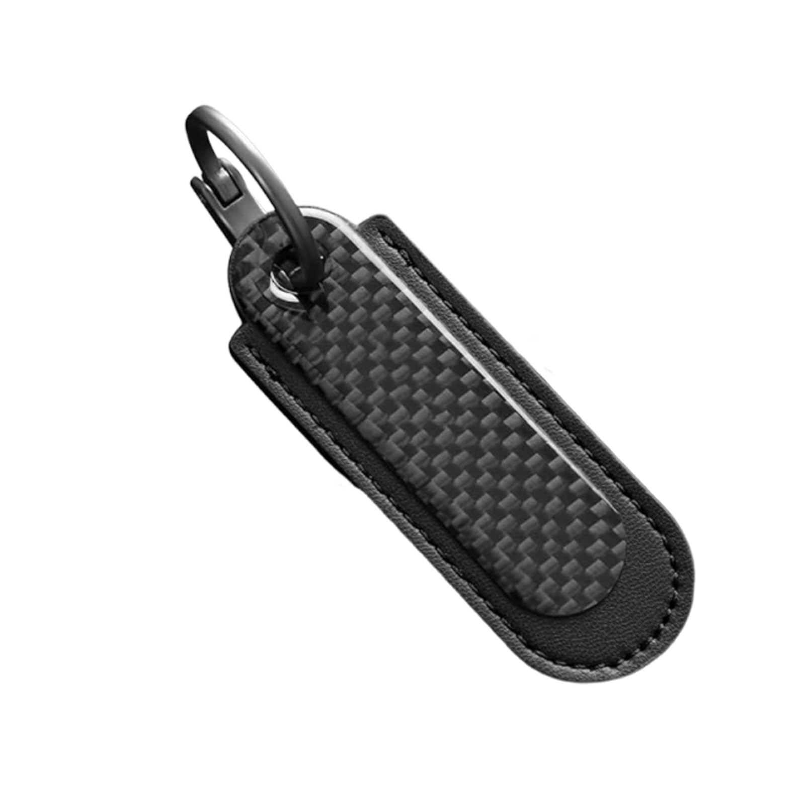 

DFsucces Carbon Key Chain Car Key Chain Car Accessories Premium Genuine Leather Simplicity and Texture, Suitable for black/Honda