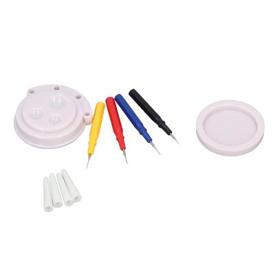 Watch Oiler Pen Set 4 Tip Sizes 3 Recesses Oil Cup Oil Pen Watch Repairing Accessory for Watchmaker