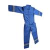 Labour Coverall Dirt Resistance Reflective Strips Soft Cotton Special Protective Jumpsuits Brilliant Blue L