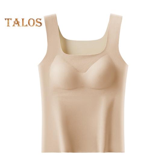 Zimní dámská zateplená vesta s hrudními vycpávkami Bezešvý sametový Rychlý teplotní zámek Vyhřívání Čtvercový výstřih Slim Fit Elastické vnitřní opotřebení Spodní část bez rukávů