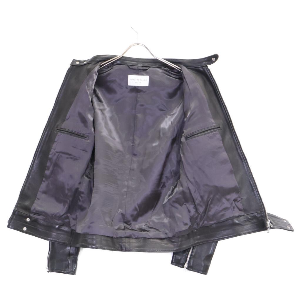 TOMORROWLAND Black Lambskin Leather Single Rider's Jacket Jacket M blackUsed