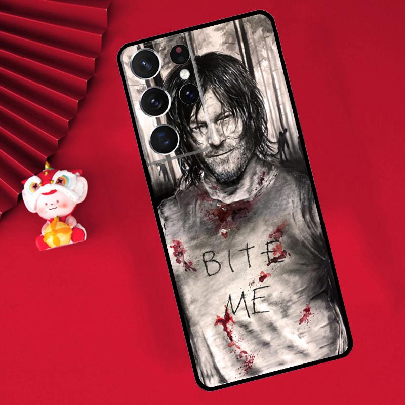 Daryl Dixon Wings Zombie Case For Samsung Galaxy S21 S22 S23 S24 Ultra Plus S20 FE S8 S9 S10 Note 10 20 Ultra Cover