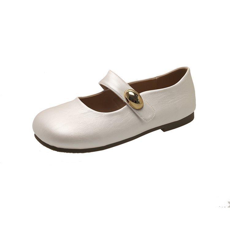 Fashion New Spring Aututmn Flat Mary Jane Women's Shoes Round Head Shallow Mouth Casual Shoes for Women Slip on Solid Soft Bottom Flats